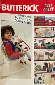 80er Jahre Vintage Butterick Kinder Zählbuch Muster 4837 ungeschnitten - Bild 1 von 2