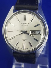Elegant 1980 Vintage Seiko 5 7006-8002 Gent’s Auto 21 Jewel Steel Case Watch