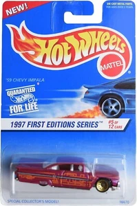 Hot Wheels 1997 First Edition '59 Chevy Impala 5/12 Purple Pink Diecast #517 - Bild 1 von 1