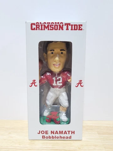 Joe Namath Football Alabama Crimson Tide 2004 Season Ticket Bobble Head. Limited Cover