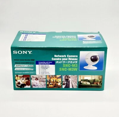 Sony SNC-M3W MPEG-4 Audio Indoor Network Dome Camera 3.9-9.4mm Lens Wireless - Image 1 of 4