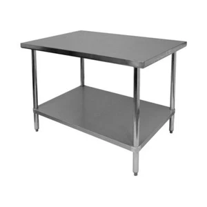 All Stainless Steel Work Table 24"x24" NSF - Flat Top - Picture 1 of 3