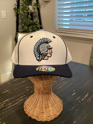 NWT VTG Y2K Spartans Hat Cap by Zephyr Fitted Z Brand White / Blue - Image 1 of 4
