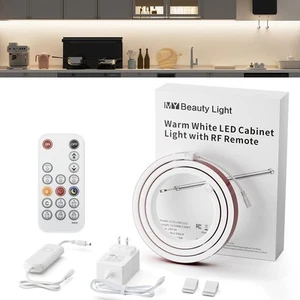 Bright Silicone LED Under Cabinet Lights, 3.8ft Plug-in 4000K 950lm Warm Whit... - Picture 1 of 9