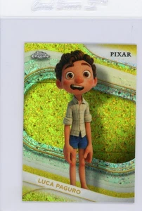 2025 Topps Chrome Disney Luca Paguro Yellow Mini Diamonds Refractor - Picture 1 of 2