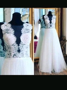 Hochzeitskleid Brautkleid Gr. 40 Glitzer Tüll - Bild 1 von 5