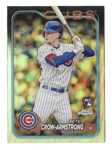 2024 Topps Cromo Pete Crow-Armstrong RC Refractor Novato #16 Cachorros - Imagen 1 de 2