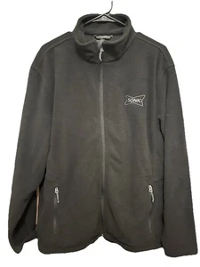 Sonic Employee Full Zip Black Fleece Jacket Unisex 2XL. Zip Pockets. EUC - Picture 1 of 5