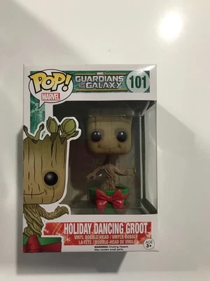 Figura Vinilo Pop - Guardianes de la Galaxia - Holiday Dancing Groot - # 101 Foto 1 de 4