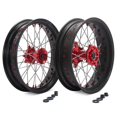 Juego de ruedas para Honda 17" Supermoto CR125R CR250R 02-07 CRF450R CRF250R CRF250X Foto 1 de 4