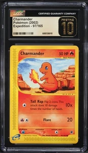 2002 Charmander 97/165 | Expedition | Pokemon | CGC 10 Pristine (POP 1 of 5 ) - Picture 1 of 2