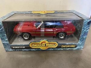 Ertl American Muscle Die Cast Metal Red 1969 Shelby GT-500 1/18" Scale - Neu - Bild 1 von 2