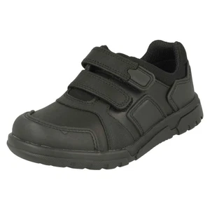 Garçons Blake Rue Par Clarks Crochet et Boucle École Chaussure Détail Prix - Picture 1 of 10