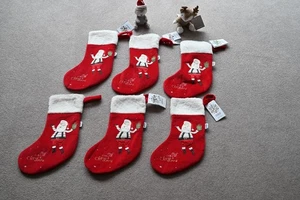 Mamas and Papas 6 x Small Plush Christmas Stockings + 2 x Small Christmas Toys - Picture 1 of 3