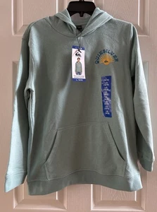 QUIKSILVER LARGE L YOUTH BOYS PULLOVER SWEATSHIRT WASHED HOODIE BLUE 14/16 - Picture 1 of 4
