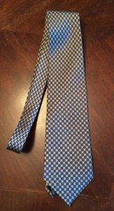 Nautica Silk Tie Yellow/Gold Blue - Picture 1 of 6