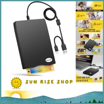 Floppy Disk Reader USB Type A/C Floppy Disk Drive/Player/Converter External 3.5 - Image 1 of 4