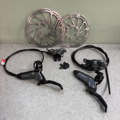 NEW ~ TAKE OFF ~ SRAM Level BRZ Bronze Stealth 4-Piston Brake Set WITH EXTRAS! - Image 1 of 4
