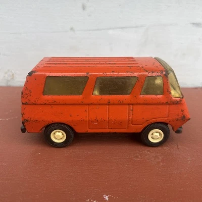 Mini ambulancia furgoneta Tonka de acero vintage años 70 rara naranja sin etiquetas EE. UU. Foto 1 de 4
