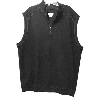 NWOT. Cutter & Buck Dark Gray Cotton Sweater Vest. XL/TG - Image 1 of 4