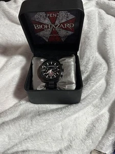 Reloj de Cuarzo Biohazard Resident Evil Collaboration Negro Con Caja Original - Imagen 1 de 5