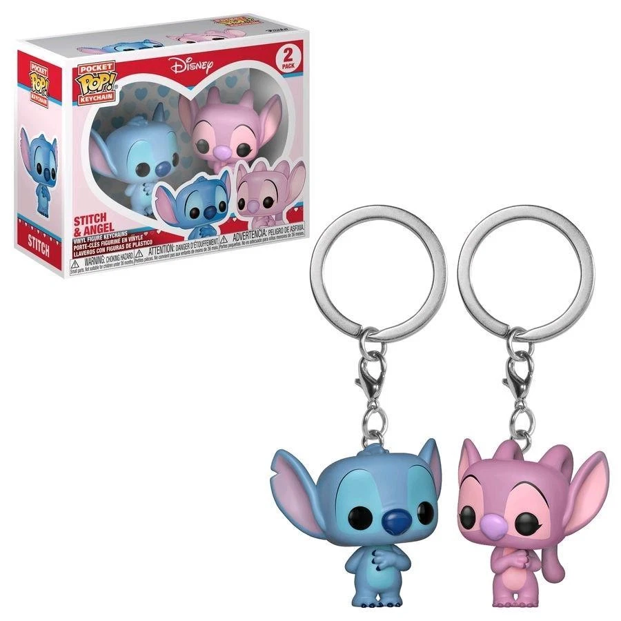Funko Pocket Pop Keychain Stitch & Angel 2 Pack   - Image 1 of 1