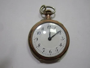 Kleine silberne antike Taschenuhr (800er) HA läuft     GS9780 - Picture 1 of 3