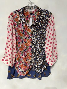 New woman plus size Rose and Olive blouse size 1X 3/4 sleeves button up - Picture 1 of 4
