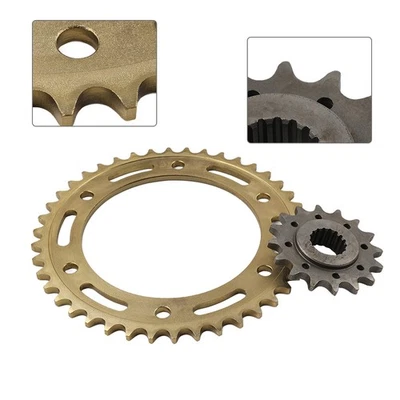 2pcs Front Rear Drive Chain Sprocket 16T 42T For BMW F800GS 2008-18 F700GS 13-16 Foto 1 de 4