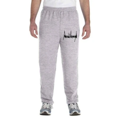 Pantalones deportivos Trump Signature 2024 Make America Great MAGA 45 47 parte inferior cerrada Foto 1 de 4