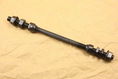 Bicycle Bike Rear Axle 3/8 x 210mm 26tpi Single Speed Black Iron - Image 1 of 2