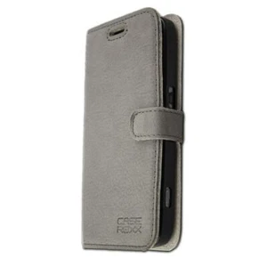 caseroxx Bookstyle-Case for Doro 8030 / 8031 in grey made of genuine leather - Picture 1 of 4