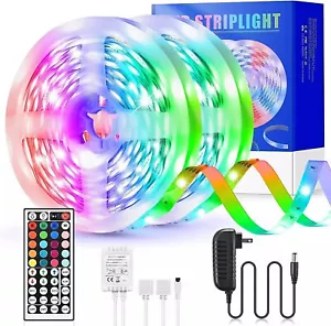 32ft LED Strip Lights Remote Control Bedroom for Indoor Outdoor Use - Picture 1 of 19