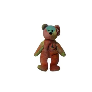 Ty Beanie Baby Peace Bear style 4053 with Tags - Picture 1 of 5