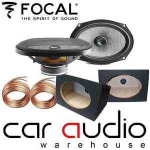 Focal 690AC 2-Way 6x9" 300 Watts Coaxial Car Speakers & 6x9 Black Pod Box (Pair) - Picture 1 of 1