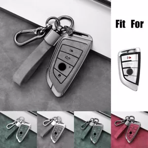 Zinc Alloy Leather Car Key Case Cover For BMW M5 X1 X2 X3 X4 X5 X6 X7 2 3 4 5 6 - Picture 1 of 19