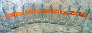 Absolut Mandrin Vodka Schnapsglas Set groß klar 9 Gläser Absolute - Bild 1 von 4