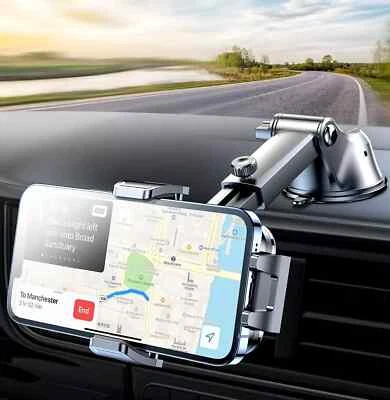 PORTA CELLULARE AUTO SOSTEGNO TELEFONO PARABREZZA CRUSCOTTO SUPPORTO CON VENTOSA - Immagine 1 di 4