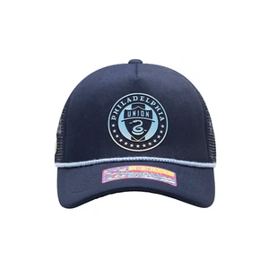 Philadelphia Union 'Atmosphere Trucker' Snapback Hat by Fan Ink - Navy- MLS - Picture 1 of 5