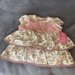 Nini Ropa Infantil Dress NWT Floral Size 1 Layered Ruffled Fall  Floral - Picture 1 of 5