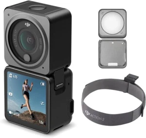 DJI Action 2 Dual-Screen Combo (128GB) Action Camera 4K + Dual OLED Tou - Picture 1 of 7