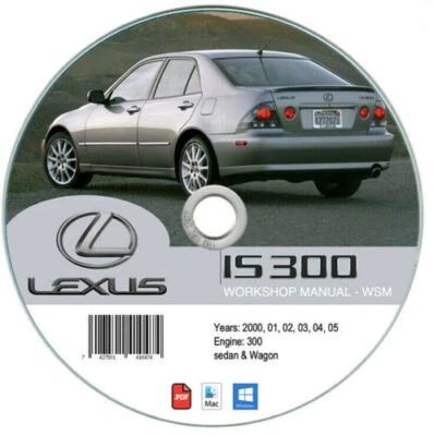 Lexus Is300 (2000-2005) Manuel D'Atelier Workshop Manuelle - Photo 1/3