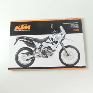 KTM 640 LC4 Adventure Wartungsanleitung Handbuch Bedienungsanleitung 2003 A9527 - Bild 1 von 1