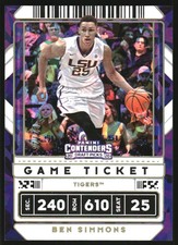 2020-21 Contenders Draft Picks Variations Cracked Ice Ticket #14 Ben Simmons /23