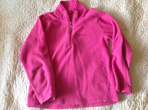 pink fleece sweater
