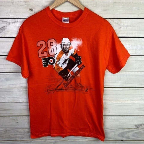 Philadelphia Flyers Claude Giroux Hockey Men’s Short Sleeve TShirt Size Medium Cover