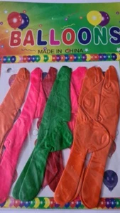 8er Pack Ballons mehrfarbig und geformt Partys Feier - Bild 1 von 3