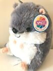 Belly Buddy Grey Hamster Plush Toy. Super Soft 13 inch. Large
