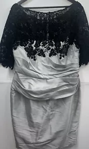 RARE Watters & Watters Mother of the Bride CORSET Bodice Ruffled Waist dress 20w - Picture 1 of 17