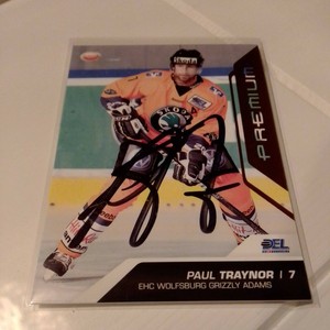 LED Premium Card 09/10 Bronze mr. EHC Wolfsburg Grizzly Adams Paul Traynor